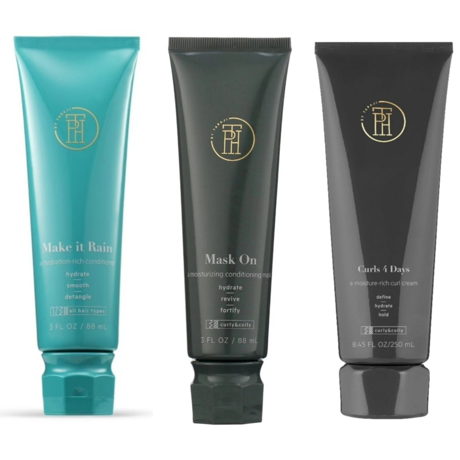 TPH By Taraji Mask On, Make It Rain & Curls 4 Days 3fl Oz BNIB Discontinued