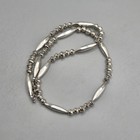 21" Navajo Bench Melon Bead Necklace Sterling Southwest Squash Pawn — photo 7