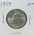1959 Washington Quarter 90% Silver US Coin 25C Free Shipping