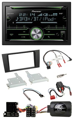 Pioneer Bluetooth Steering Wheel DAB 2DIN USB CD Car Stereo For Audi A4 99-01 Bose Volla