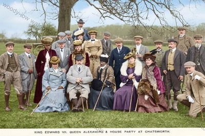 ROYC043 - König Edward VII. & Königin Alexandra veranstalten eine Shooting Party - Druck 6''x4''