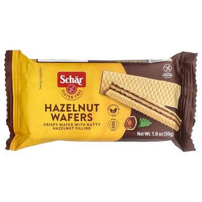 Gluten Free Hazelnut Wafers, 1.8 oz (50 g)