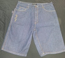 Vintage 2000s Sean John Baggy Wide Leg Denim Shorts Jorts Hip Hop Y2K Men's 36
