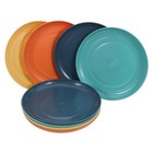  8 Pcs Spit Bone Disc Small Dinner Plates Unbreakable Food Serving