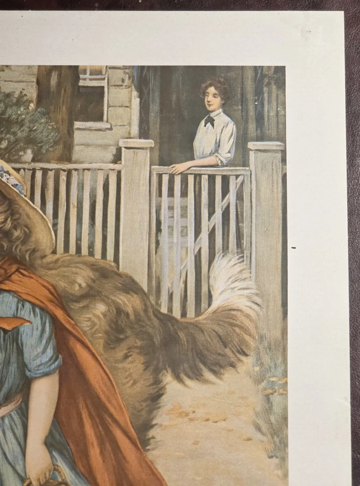 Vintage Grape-Nuts Poster Girl & St. Bernard Dog Portal Publications Advertising - Image 4 of 4