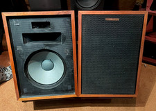 Original Klipsch Heresy Speakers Genuine Walnut 2 USA