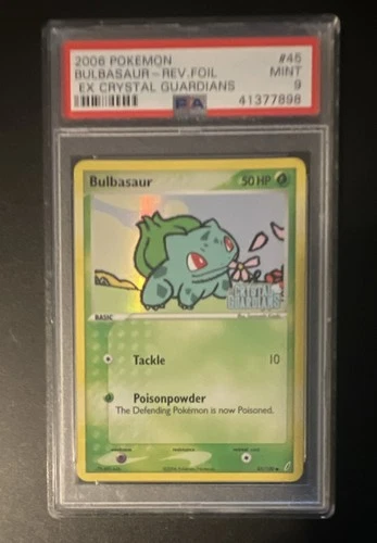 Pokémon Bulbasaur EX Crystal Guardians #45 Reverse Holo PSA 9 2006 English