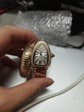 Bu lgari Snake-shaped Watch, Ladies Gold Colo...