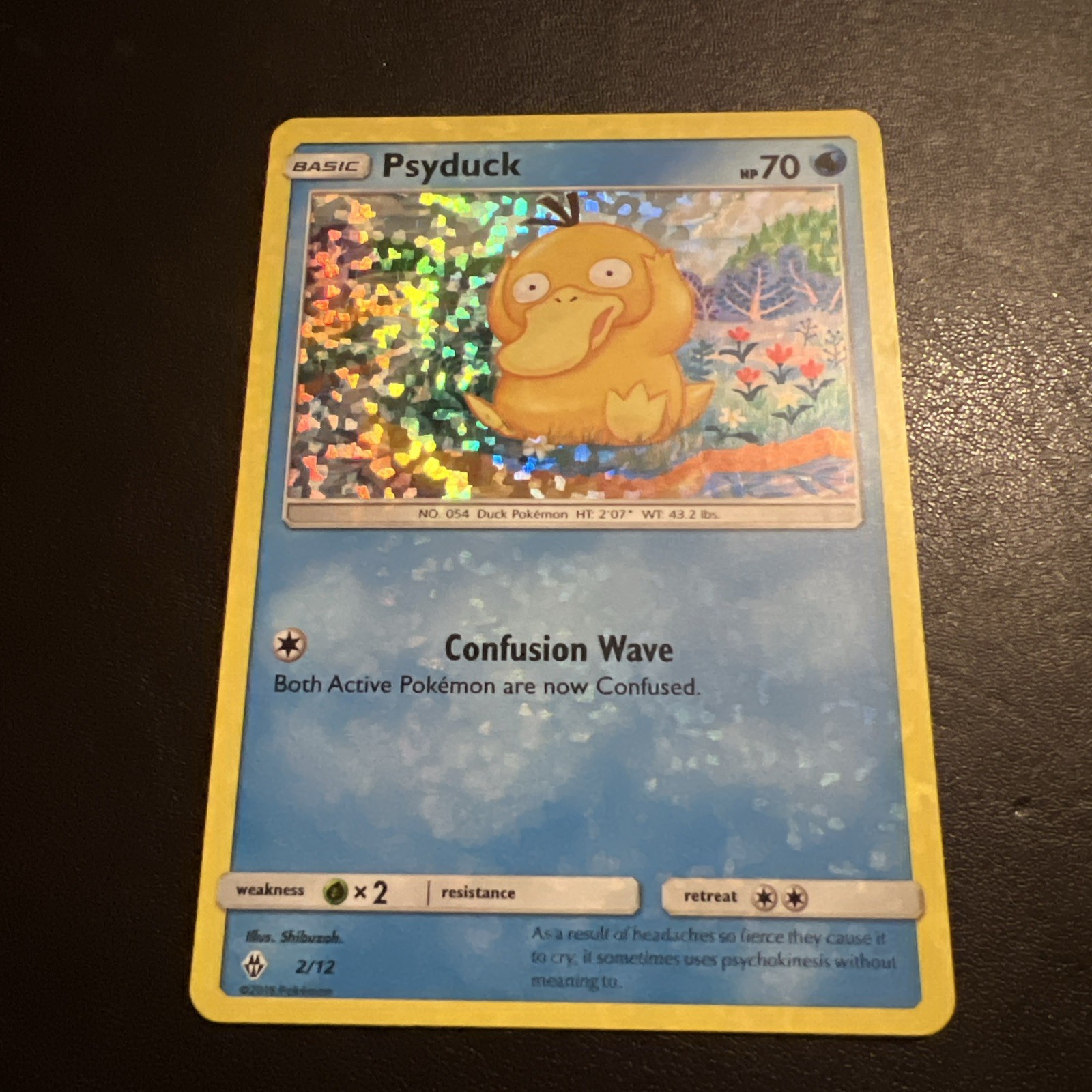 McDonald's 2018 Psyduck Holo Promo Rare Pokemon TCG 2/12 Near Mint Condition