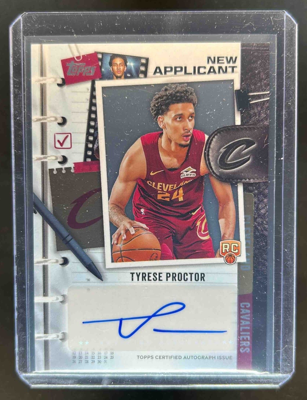 2025-26 Topps Tyrese Proctor New Applicants Auto RC #NA-TP Cavaliers