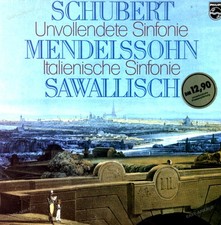 Schubert / Mendelssohn - Unvollendete / "Italienische" Symphonie LP ' 