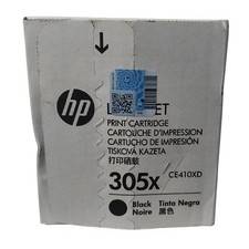 HP 305X Black LaserJet Toner Cartridge Dual Pack CE410XD High Yield New Sealed