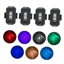 4PCS Rechargeable Night Warning Light LED Strobe Lights 7 Colors Drone Anti