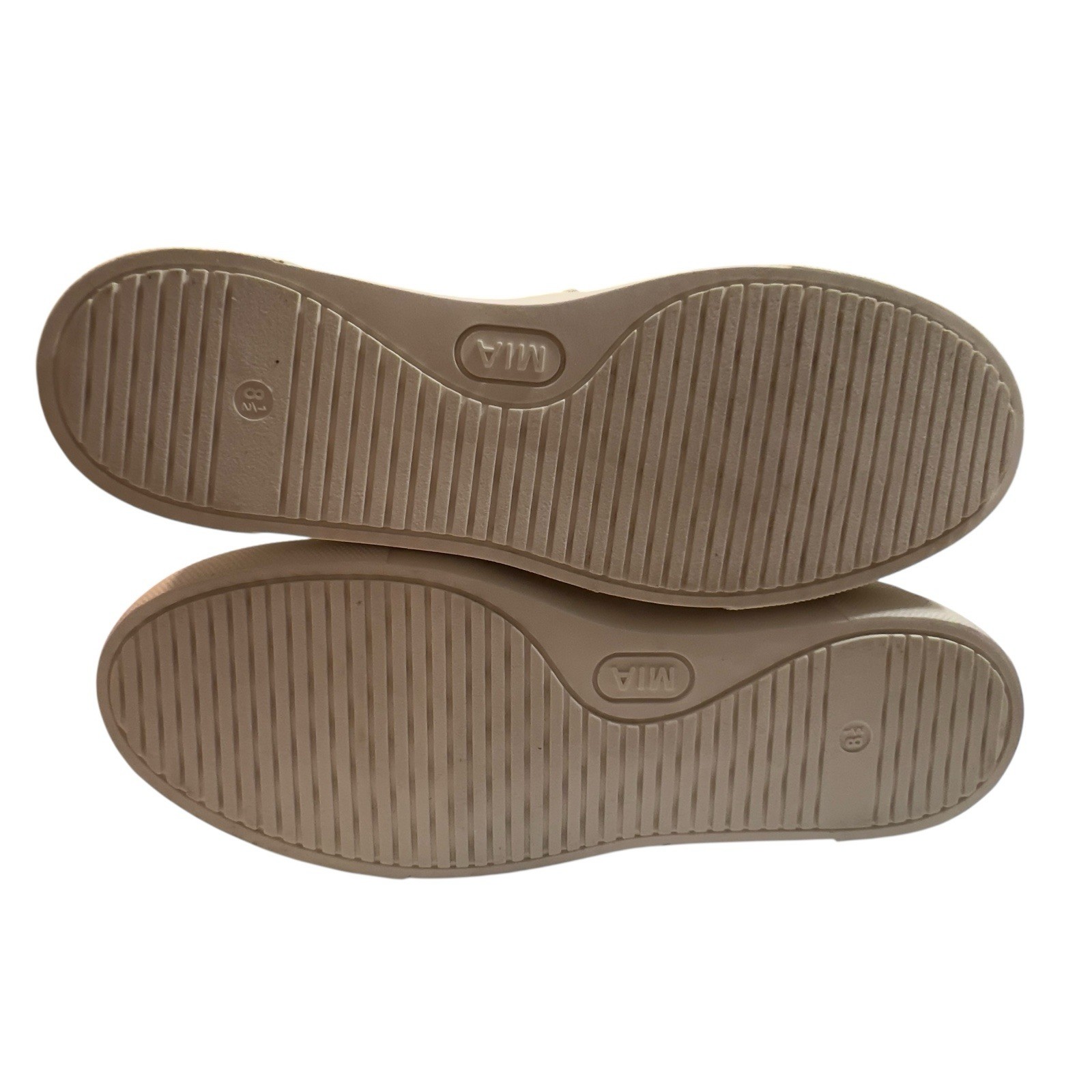 MIA ELA-SK Ivory Python Texture Platform Slip On … - image 4