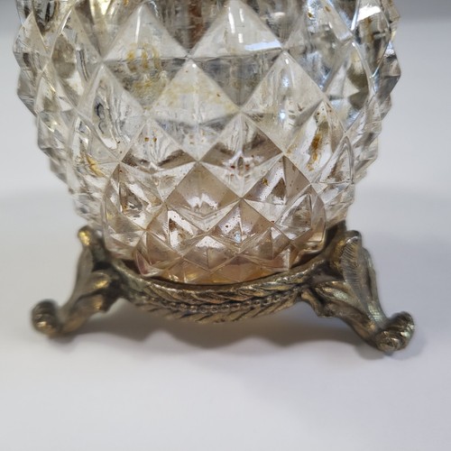 Vintage Matson Perfume Bottle K620 Bird Dogwood Footed Ormulu - Picture 11 of 21