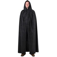 Black Cloak / Cape With Hood For Adults | Large | Black Cloak / Cape With Hood For Adults | Large |