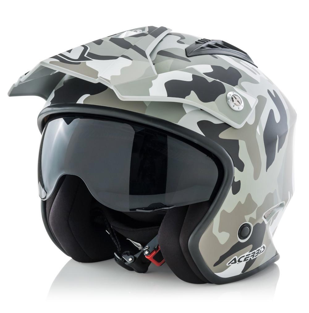 Casco Acerbis Jet Aria Camouflage Militare Opaco Taglia S