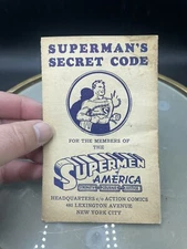 Superman's Secret Code Supermen of America 1940s/50s Vintage Golden Age Mailer