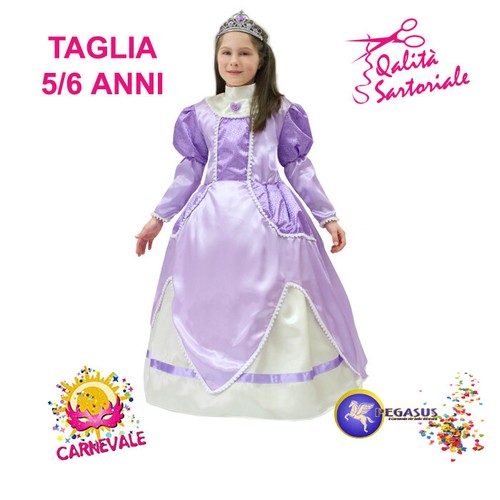 COSTUME VESTITO DI CARNEVALE PRINCIPESSA RAPUNZEL RAPERONZOLO 5/6 ANNI  PEGASUS 0 | eBay