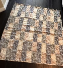 Marble Shower Curtain, 72"x66" Blue, Green, Gold With Hooks Included