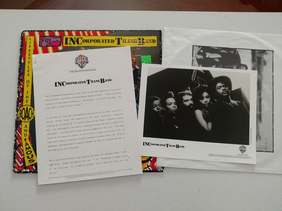 INCORPORATED THANG BAND LP LIFESTYLES OF THE ROACH AND