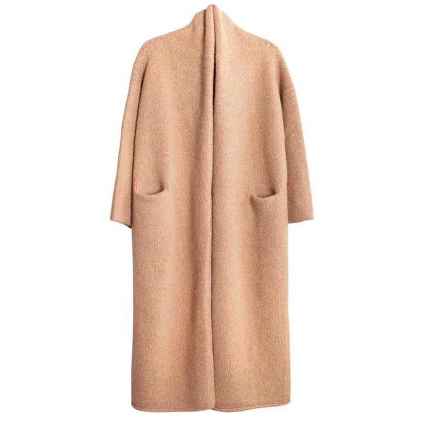 Lauren Manoogian One Size OS Long Shawl Cardigan Coatigan Coat