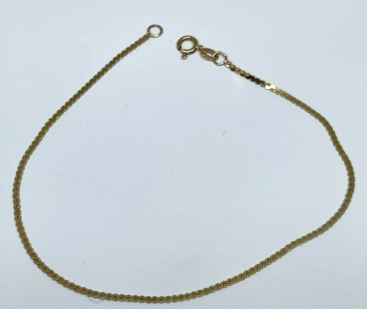 14k Yellow Gold Serpentine 7