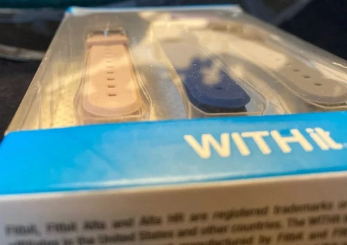 WITHit - Bänder für Fitbit Alta und Alta HR (3er Pack) - Grau / Navy / Pink - Bild 5 von 5