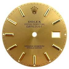 Genuine Rolex Oyster Datejust 36mm Dial Champagne Gold 16233 16263 16203