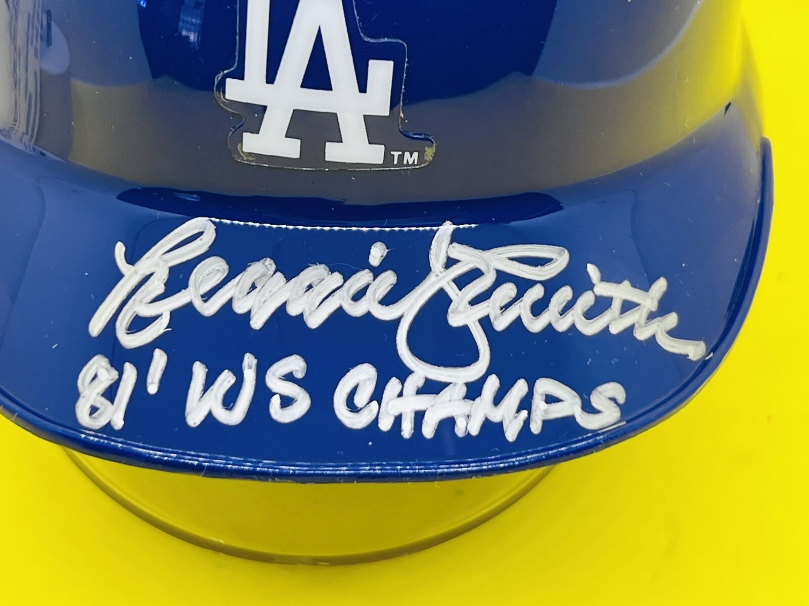 Reggie Smith Autographed Signed Los Angeles Dodgers - Mini Baseball Helmet - LA Dodgers JSA/COA W/inscriptions 