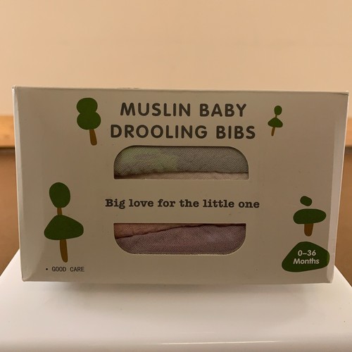 Bavaglini Susurration Baby Taglia 0-36 Mesi Multicolore Mussola Droling Confezione da 6 Nuovi con etichette - Foto 6 di 7