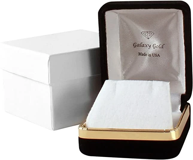 14k Solid White Gold Leverback Earrings with Natural Diamonds and Sapphires - Image 4 of 4