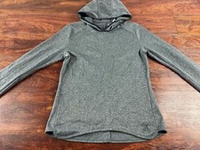 ADIDAS Climalite Pullover Gray Hooded Fleece Sweat Shirt Women's Size Small
