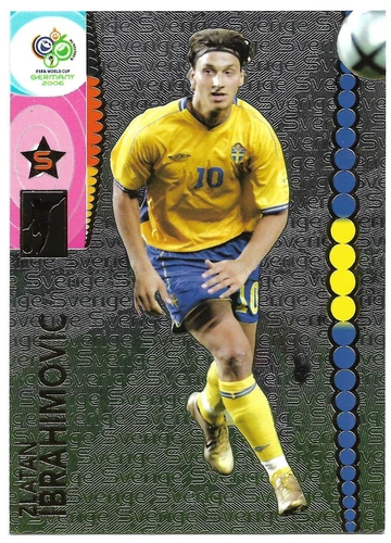 ZLATAN IBRAHIMOVIC 2006 Panini World Cup Germany Star Player Foil #177 SWEDEN