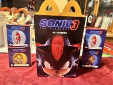 2024 MCDONALD'S SONIC 4 SET HAPPY MEAL BOX INCLUDED GREAT VALUE FAST SHIPPING