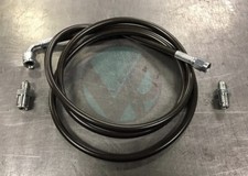 Stainless Clutch Line Gunmetal For 92-01 Honda Prelude Complete Replacement