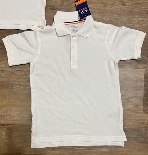Boys French Toast White Uniform Short Sleeve Polo Shirts Size 6/7 - Picture 2 of 4