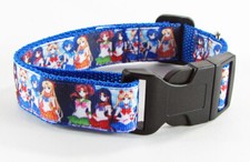 Sailor Moon dog collar handmade adjustable buckle collar 1" wide or leash