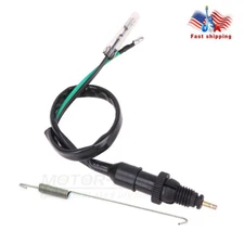Universal Motorcycle Rear Brake Stop Light Switch w/ Spring For Honda Kawasaki