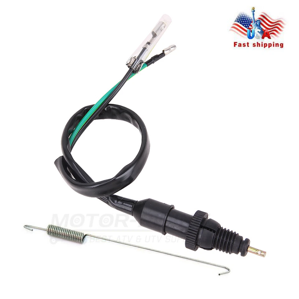 Interruptor universal de luz de freio traseiro de motocicleta com mola para Honda Yamaha - Imagem 2 de 4