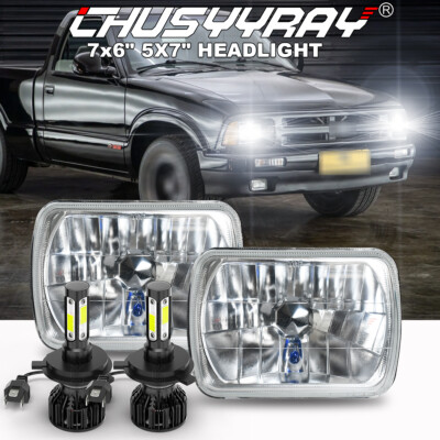 210w 5x7 Inch 7x6 Inch Projector Led Headlight Drl With H4 Harness For 210w 5x7 Inch 7x6 Inch Projector Led Headlight Drl With H4 Harness For