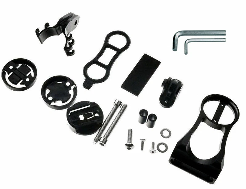 SUPPORTO BICI PER CICLOCOMPUTER /FOTOCAMERA /FARO/ GPS in alluminio 57gr - Immagine 4 di 4