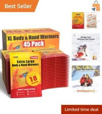 Super Long-Lasting 45 Pack Heat Packs - 18 Hour Warmers for Outdoor Activities
