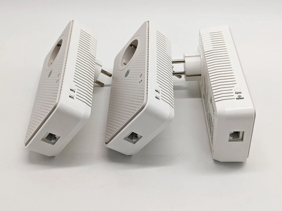 Powerline Starter 3er Set✅KIT PLC 1.000 MBit/s LAN ✅1.200 MBit/s D-LAN WIFI WLAN - Bild 4 von 4
