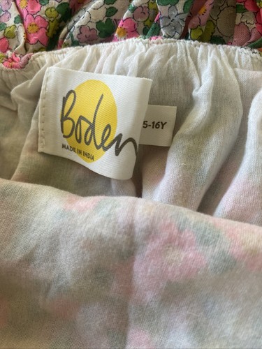 Boden Girls 15/16 Pink Floral Romper - Picture 7 of 9