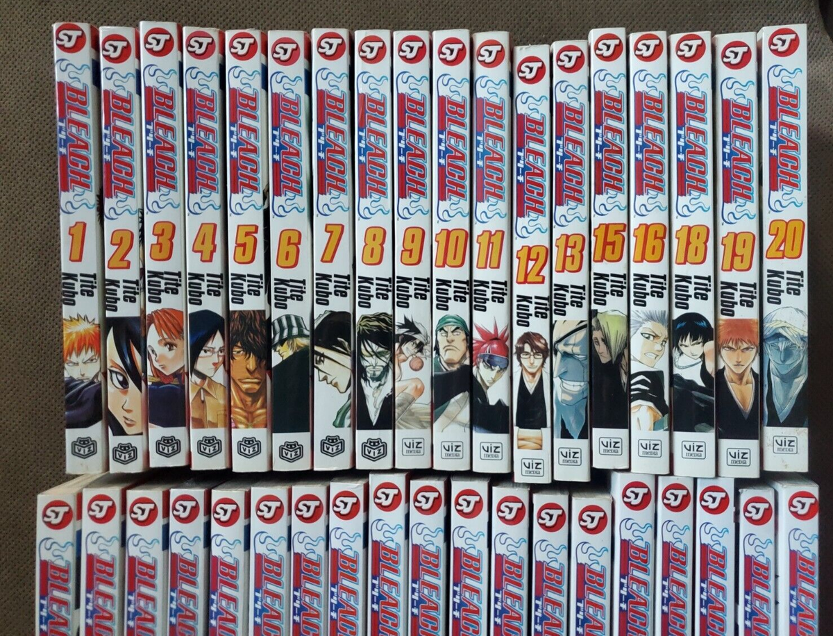 Bleach Volumes 1-13 15-16 18-34 36 56 58-59 63 English Manga