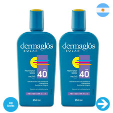 Protector Solar Dermaglos Protector Solar Con Vitamina E FPS 40 250 Ml x2 Unidades
