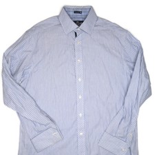 Robert Graham Button Up Shirt Mens Large Long Sleeve Purple Striped R G Cotton