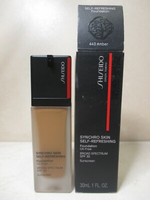 Shiseido Synchro Skin Self-Refreshing Foundation 440 Amber SPF30 1.0oz/30ml