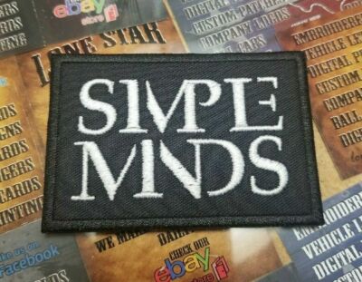 EMBROIDERED SIMPLE MINDS ROCK BAND PATCH (Please Read Ad)